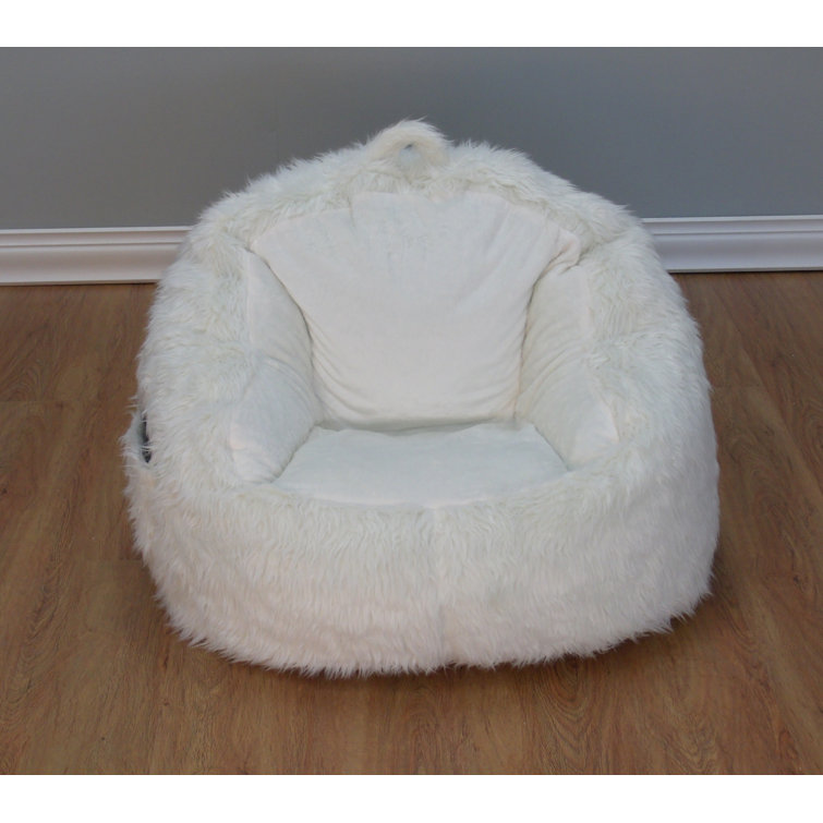 Ebern Designs Standard Faux Fur Bean Bag Chair & Reviews Wayfair